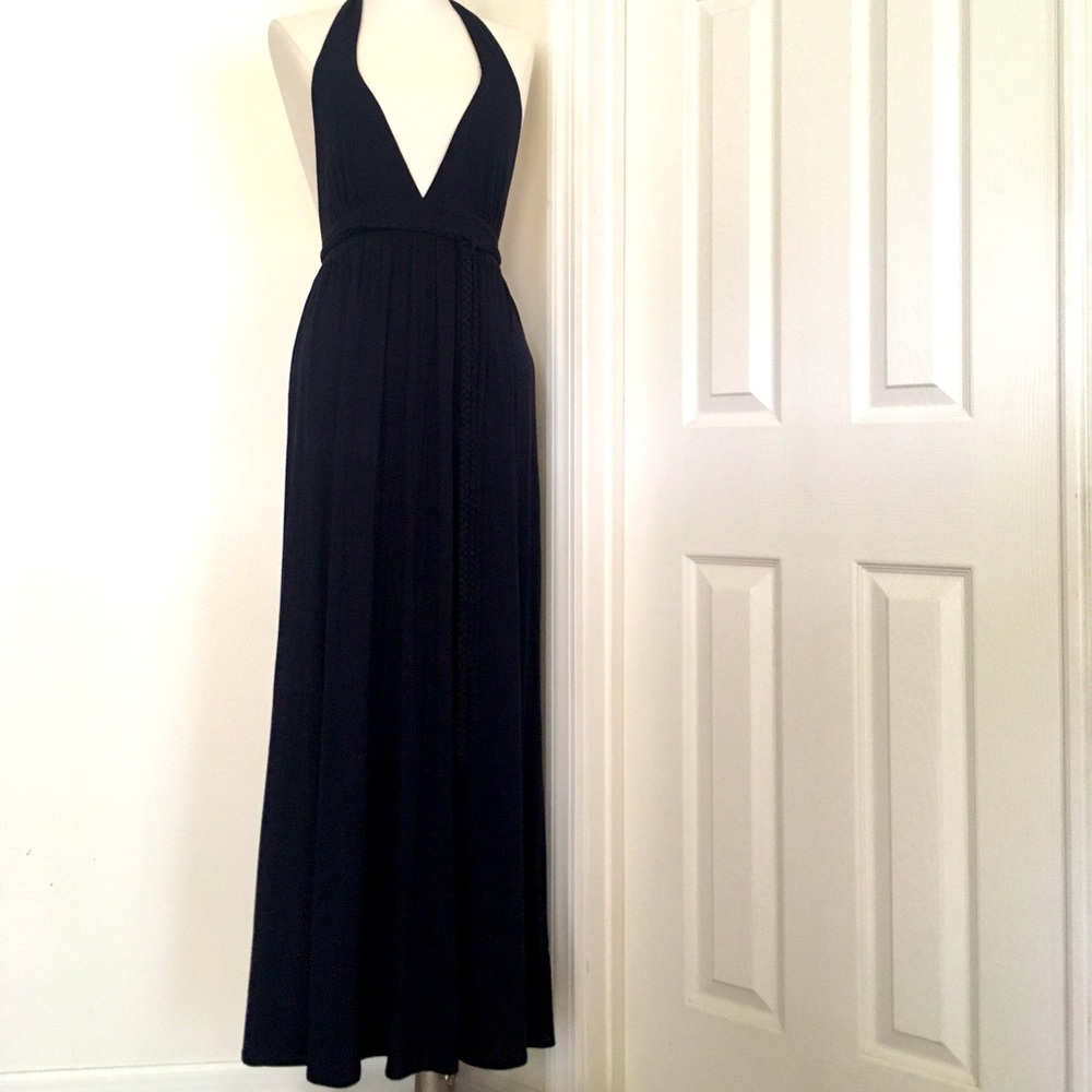 J Crew Navy Halter Dress